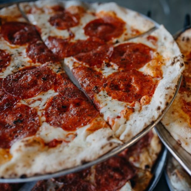 Classic Pepperoni Pizza Slice.