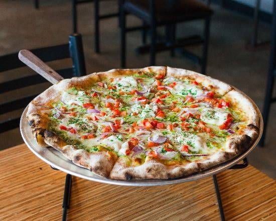 Green Blossom Pizza Slice.